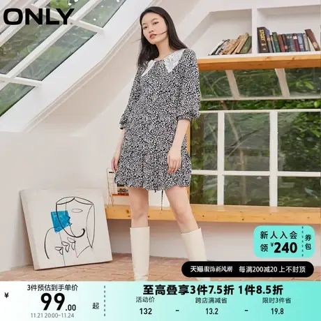 ONLY奥莱夏季小碎花图案短款小妖精裙设计连衣裙女图片