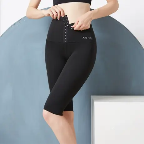 三分五分九分排扣芭比裤产后收腹运动健身塑身裤图片