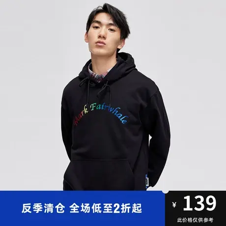 马克华菲那小先联名人物炫彩印花连帽卫衣男秋新款休闲宽松商品大图