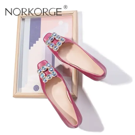 复古紫红色单鞋商品大图