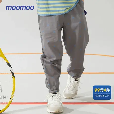 美特斯邦威童装男童夏防蚊裤宽松帅气纯棉休闲裤裤子商品大图