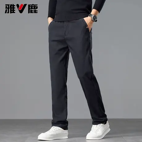 雅鹿2026春秋季新款直筒休闲裤男显高显瘦百搭高级感莱赛尔长裤潮商品大图
