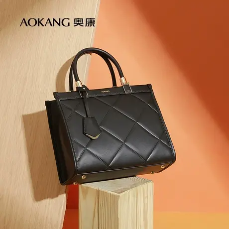 【门店发货】奥康女包轻奢品牌真皮女士手提包简约大气妈妈包商品大图