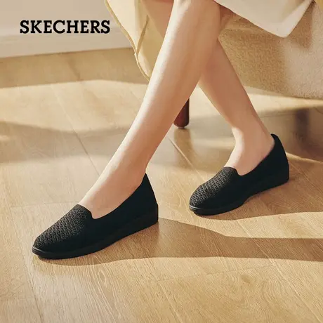 Skechers斯凯奇女鞋轻质时尚单鞋耐磨坡跟增高休闲鞋舒适轻便春秋商品大图