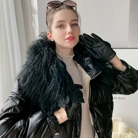 粉红大布娃娃冬季新款时尚爆款收腰显瘦洋气保暖羽绒服女潮商品大图