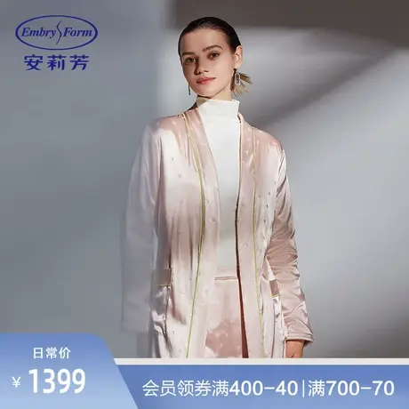 安莉芳款加厚长袖睡袍宽松系带外穿女士家居服EL00502图片