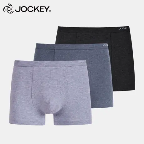 Jockey内裤男士四角裤薄款透气裤头男生平角裤短裤男式加大码裤衩商品大图