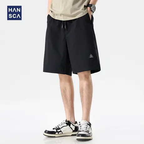 hansca吸湿排汗户外运动速干休闲短裤男款夏季轻薄干爽凉感五分裤商品大图