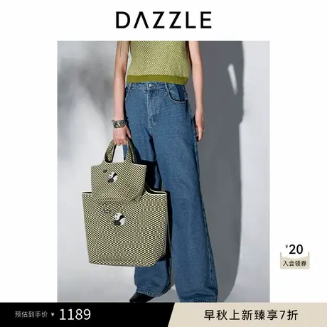 DAZZLE地素 牛仔休闲裤2024冬季新款牛仔裤图片