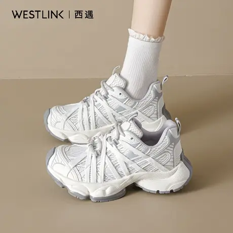 西遇老爹鞋女2025秋季新款厚底休闲鞋小个子增高女鞋爆款运动鞋A商品大图