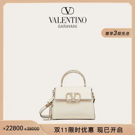 【限时优惠】华伦天奴VALENTINO女士 VSLING 小号小牛皮手提包商品大图