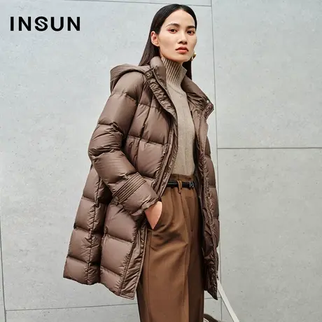 INSUN恩裳线上专选冬季直充长白山鹅绒羽绒服商品大图