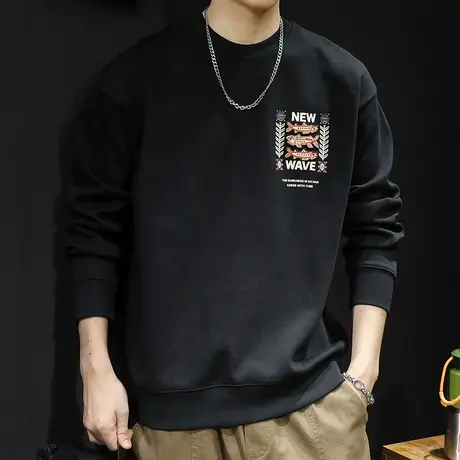 重磅卫衣男2023新款潮牌春秋款美式男款衣服秋季长袖大码秋冬外套图片