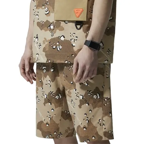 AAPE+运动男装春夏撞色猿颜徽章反光字母印花迷彩休闲短裤6774XAG商品大图
