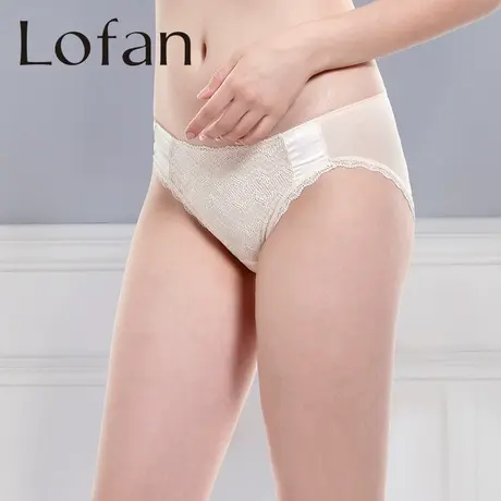 Lofan中腰三角裤蕾丝舒适包臀性感柔滑内裤女5162商品大图