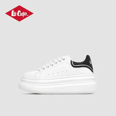 Lee Cooper2025春季新款板鞋女低帮运动休闲学院风厚底显高小白鞋商品大图