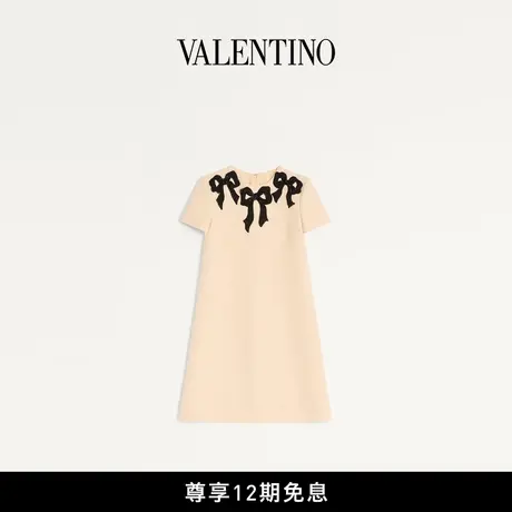 [新品抢先看]华伦天奴VALENTINO女士CREPE COUTURE刺绣连衣裙图片