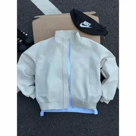bomber廓形正肩美式飞行员夹克男秋季cleanfit短款立领棒球服外套商品大图