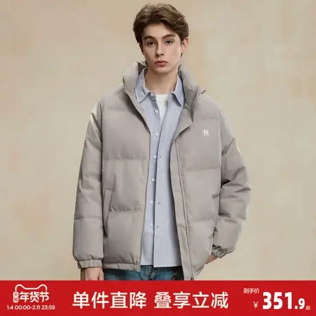 唐狮2026冬季新款男士羽绒服立领加厚外套日系休闲保暖面包服潮流商品大图