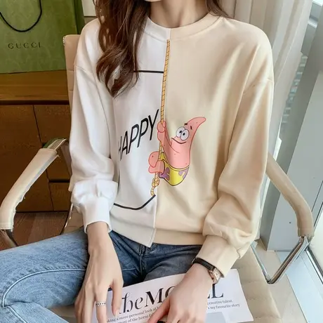 卫衣女春秋薄款2023年新款chic早秋上衣初秋女装韩版设计感小众商品大图