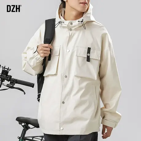 男士工装夹克男春秋款情侣机能风外套2024新款登山冲锋衣套头上衣商品大图