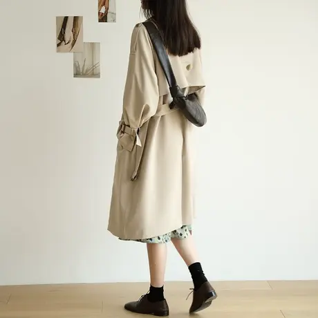 【清仓仅需189】卡其色风衣外套女中长款小个子今年流行韩版商品大图