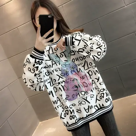 卫衣2023年新款女装韩版秋冬季秋款秋装宽松女士加厚上衣外套爆款图片