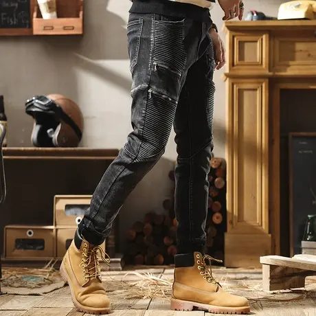 保暖牛仔裤子男士冬季新款外穿御寒冬天冬款休闲直筒长裤牛仔裤男商品大图