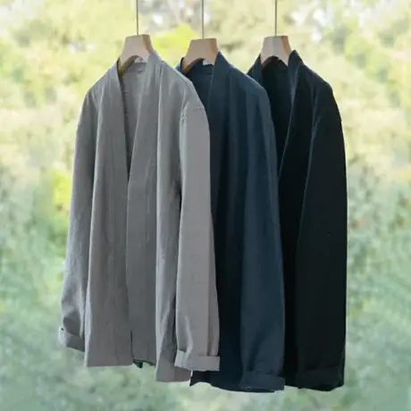 改良汉服男唐装男士中式上衣棉麻外套民族服装中国风衬衫男装潮流商品大图