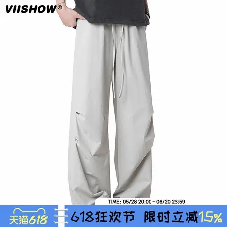 VIISHOW户外梭织防晒伞兵男2025年夏季运动宽松防泼透气休闲长裤商品大图