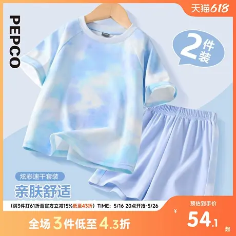 小猪班纳童装2025夏装新款儿童上衣裤子两件套中大童女童套装女孩图片