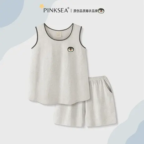 Pinksea纯棉睡衣女款夏季夏天无袖背心女士家居服2025新款短裤套商品大图