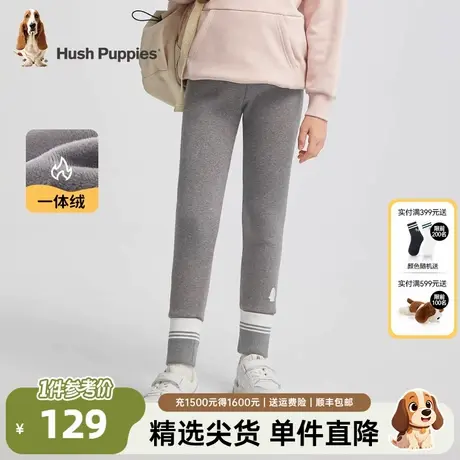 暇步士童装女童裤子秋冬新款儿童修身打底裤宝宝加绒弹力长裤商品大图