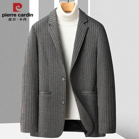皮尔卡丹秋冬新款西服男士休闲百搭西服外套商品大图