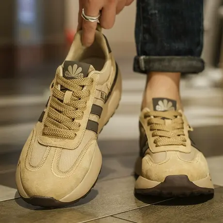 莆田阿甘男鞋春秋款2024新款青少年厚底运动百搭休闲复古老爹潮鞋图片