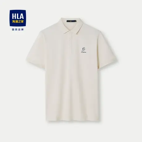 HLA/海澜之家布鲁伊联名系列短袖POLO衫24春夏新款凉感防晒上衣男商品大图