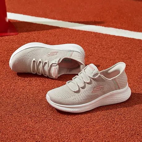 闪穿鞋Skechers斯凯奇slip ins系列夏季新款女网面透气休闲运动鞋图片