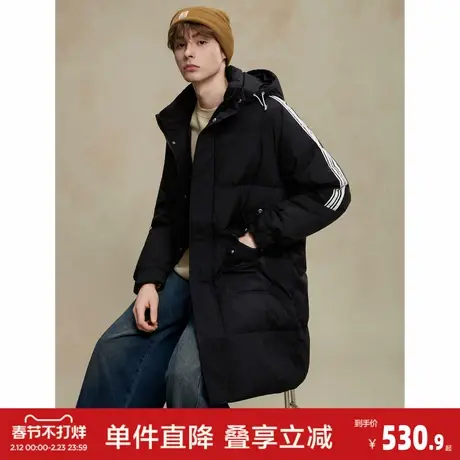唐狮2026冬季新款中长款羽绒服连帽男士休闲加厚保暖时尚休闲外套商品大图