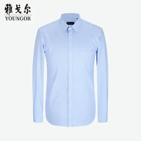 雅戈尔奥莱 商场同款男士衬衫秋季新款官方商务休闲长袖衬衫商品大图