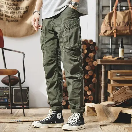 Modi Nick/摩帝尼克裤子男潮流百搭男士工装长裤宽松直筒裤子男款商品大图