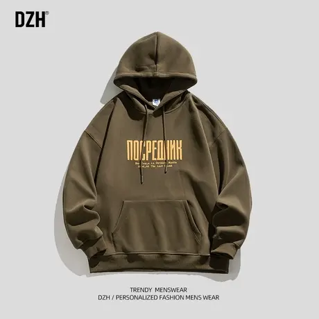 男士长袖连帽卫衣男春秋季2024新款印花上衣情侣装秋装连帽衫外套商品大图