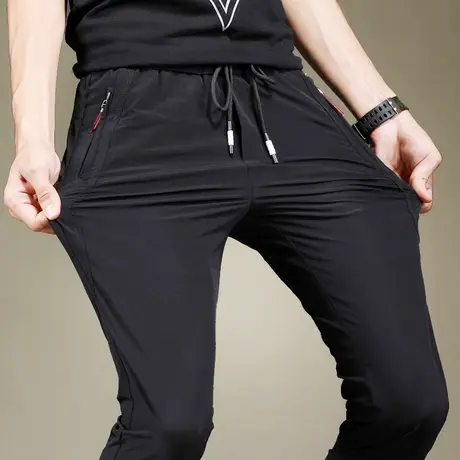 夏裤子男士运动裤男夏季薄款长裤宽松冰丝透气夏装工作休闲裤超薄商品大图