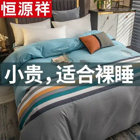 恒源祥被套单件纯棉磨毛秋冬超柔学生宿舍单人200x230全棉被罩图片