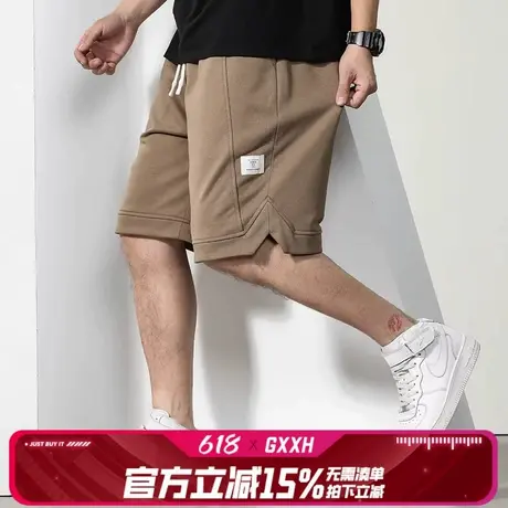 GxxH大码男装短款男士2024夏季新款美式运动休闲宽松百搭短卫裤图片