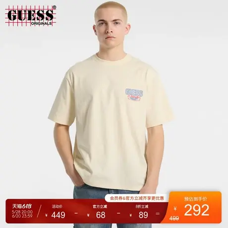 GUESSOriginals 25年新款夏季男士潮酷LOGO短袖T恤-M5GI62K8FQ4商品大图
