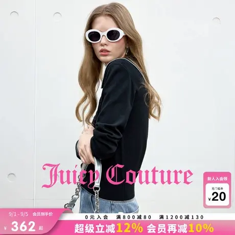 【含绵羊毛】Juicy Couture橘滋针织衫女25年秋季新款法式上衣图片
