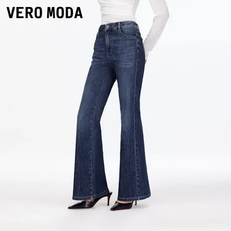 【好物体验专享】【流星雨】Vero Moda牛仔裤25秋新款钻饰微喇裤商品大图