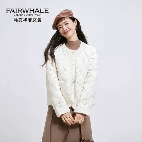 马克华菲轻薄羽绒服女2025新款冬季小香风气质时尚高级感保暖外套商品大图