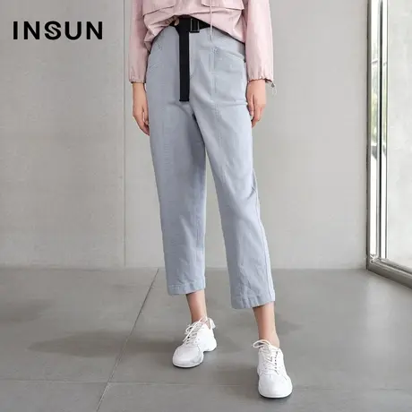INSUN恩裳春季薄款九分直筒裤商品大图