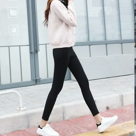 打底裤女外穿学生夏季高腰外穿2024新款韩版薄款裤子高腰显瘦百搭商品大图